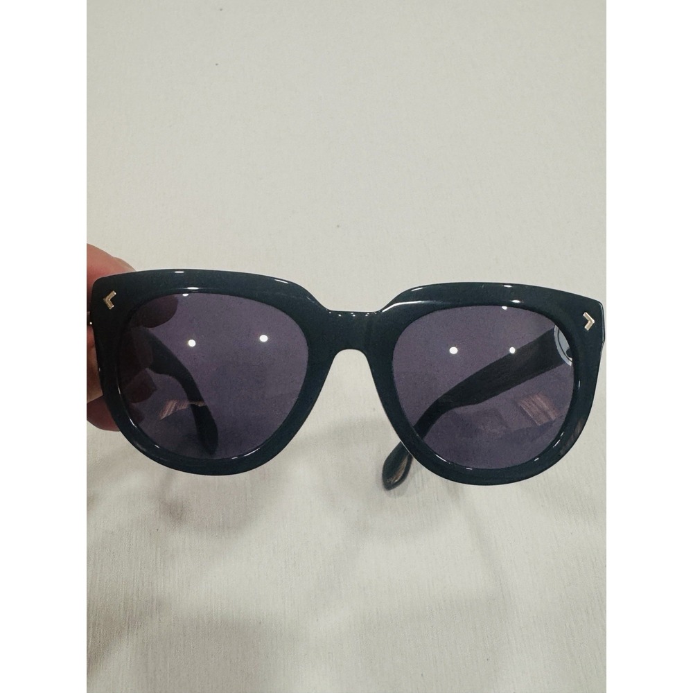 Stella & Dot Miramar Hello Sunshine Sunglasses Black Cat Eye Handmade Frames
